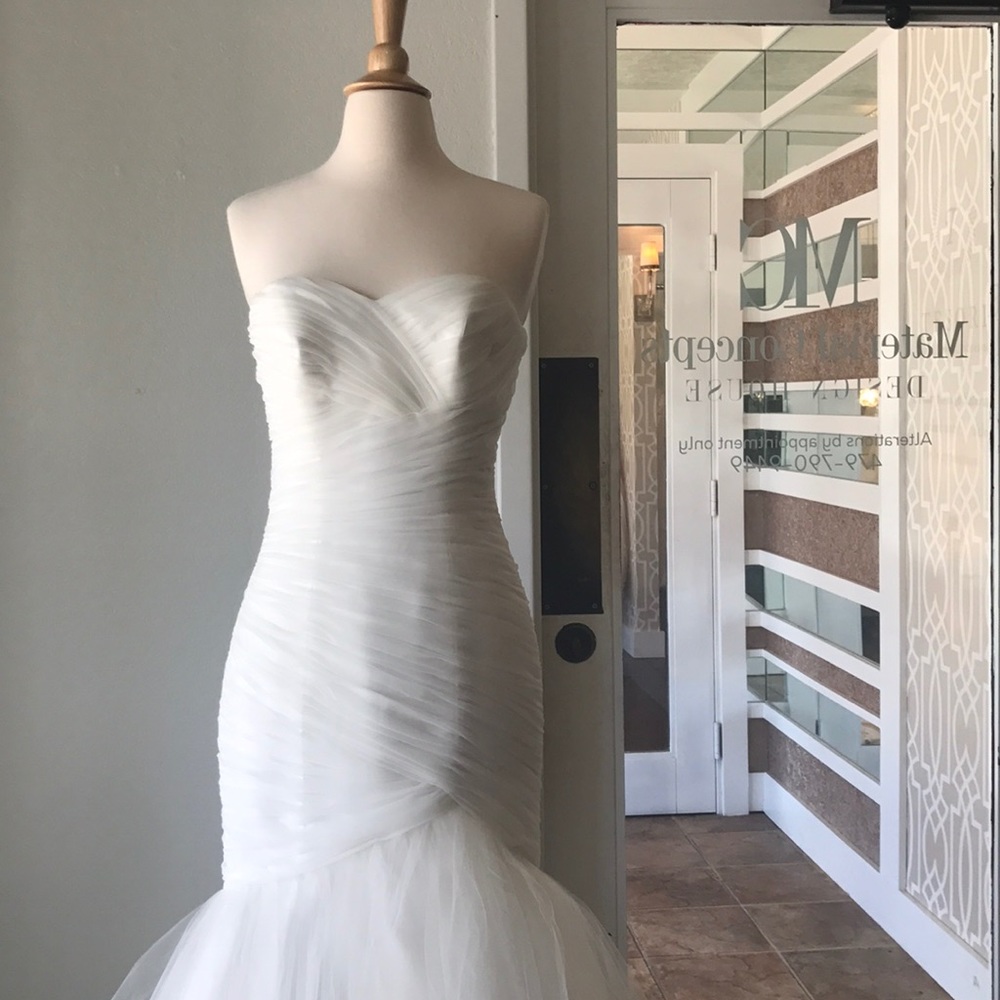 Mori Lee mermaid tulle wedding dress